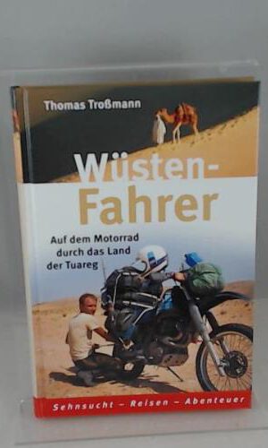 Wüsten-Fahrer auf dem Motorrad durch das Land der Tuareg