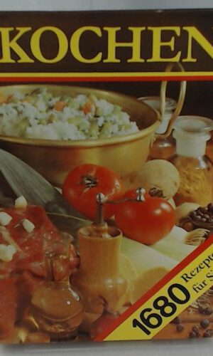 Kochen : ein neues Rezeptbuch für alle Leute, die mit Leidenschaft backen und brutzeln, kochen und mixen und essen , 1680 Rezepte, Tips zum Haltbarmachen, manches über Gewürze , Rezepte, jeweils gedacht für 4 Personen.