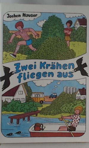 Zwei Krähen fliegen aus