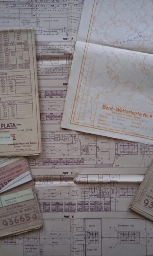 Historisches Konvolut zur M/S Mar del Plata und zur sp&auml;teren MS Heinrich Heine der Deutschen Seereederei Rostock.
