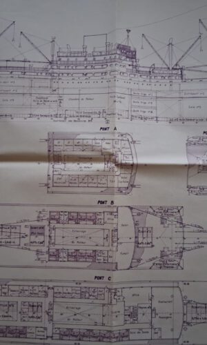 Historisches Konvolut zur M/S Mar del Plata und zur späteren MS Heinrich Heine der Deutschen Seereederei Rostock. – Bild 3