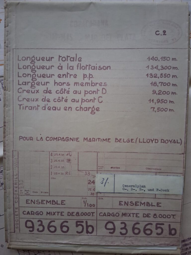 Historisches Konvolut zur M/S Mar del Plata und zur späteren MS Heinrich Heine der Deutschen Seereederei Rostock.