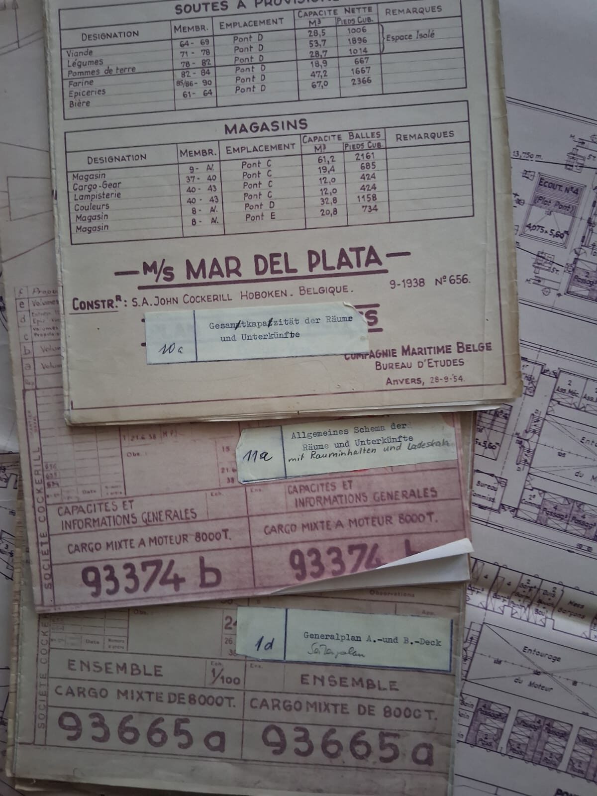 Historisches Konvolut zur M/S Mar del Plata und zur späteren MS Heinrich Heine der Deutschen Seereederei Rostock. – Bild 6