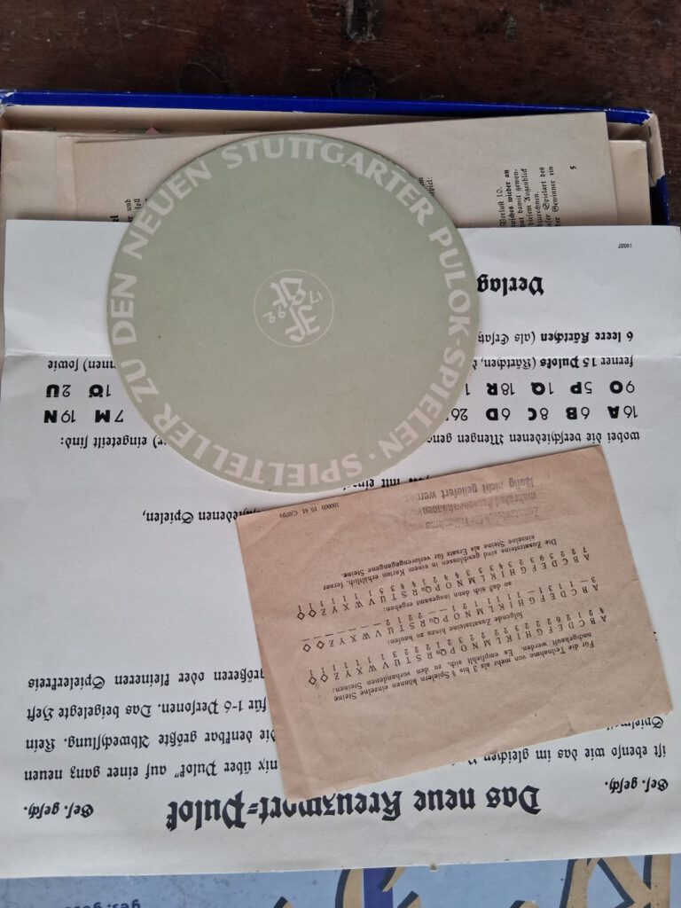 Kreuzwort-Pulok – historisches Gesellschaftsspiel von 1933, vollständig