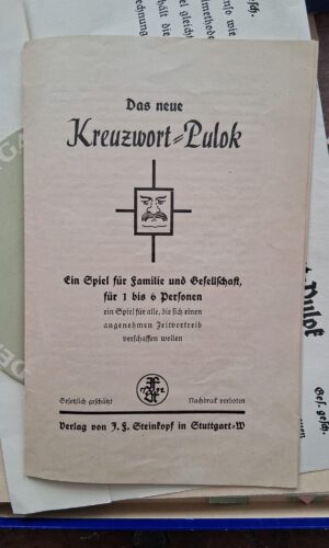 Kreuzwort-Pulok – historisches Gesellschaftsspiel von 1933, vollständig – Bild 6