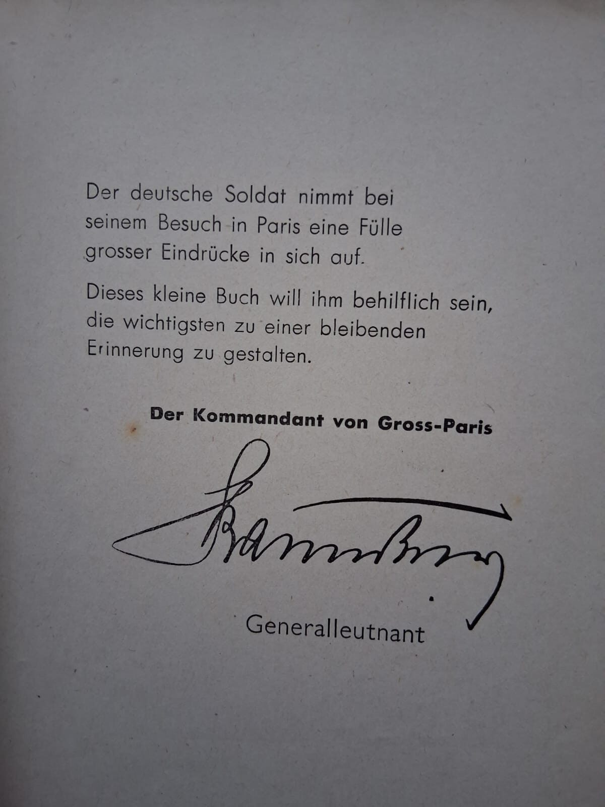 Paris unter deutscher Besatzung 1941/42 – 2 Reiseführer und Militär-Ausweis – 3 Originale – Bild 3